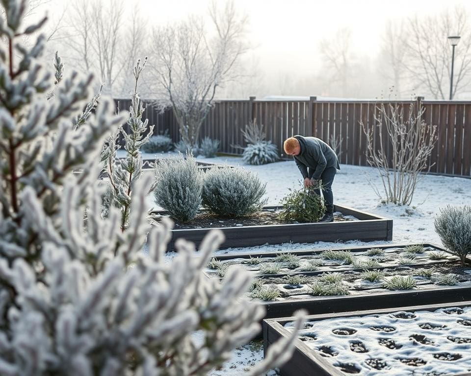 Gartenpflege im Winter
