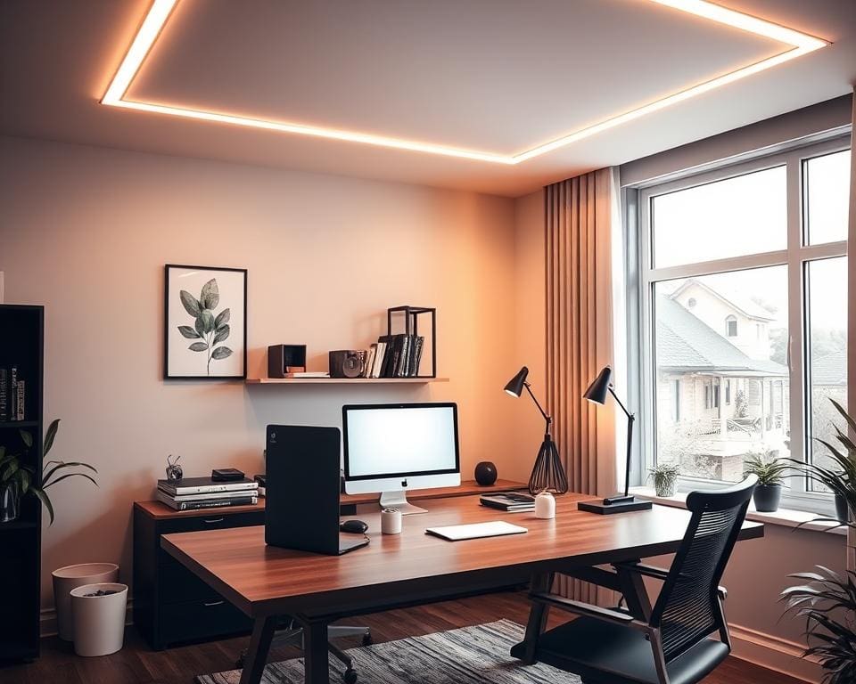 LED-Beleuchtung für das Arbeitszimmer