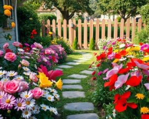 Wie bringst du Abwechslung in ein kleines Blumenbeet?