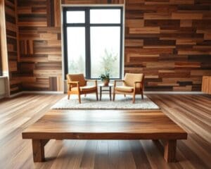 Wie kombinierst du Holzarten in einem Raum?