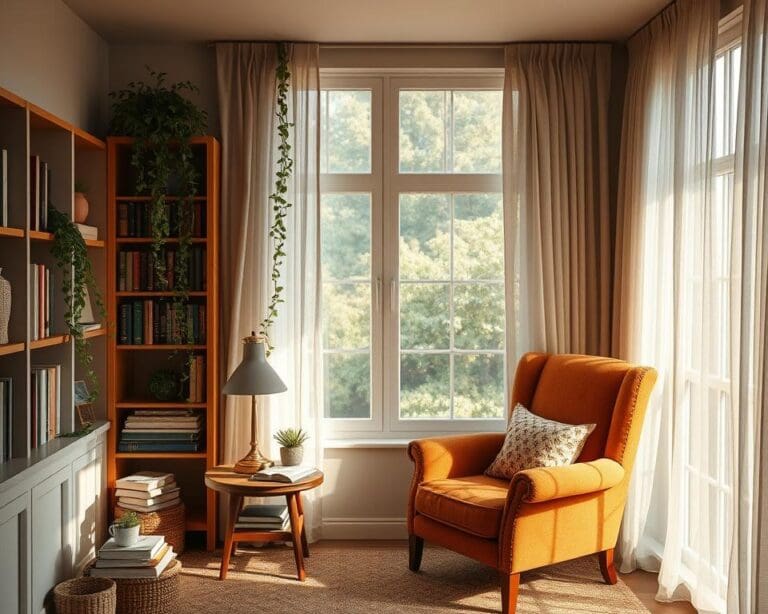 Wie richtest du eine Leseecke am Fenster ein?
