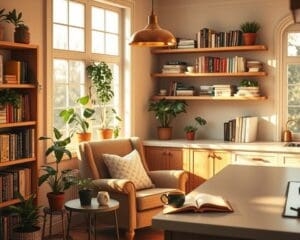 Wie richtest du eine Leseecke in der Küche ein?