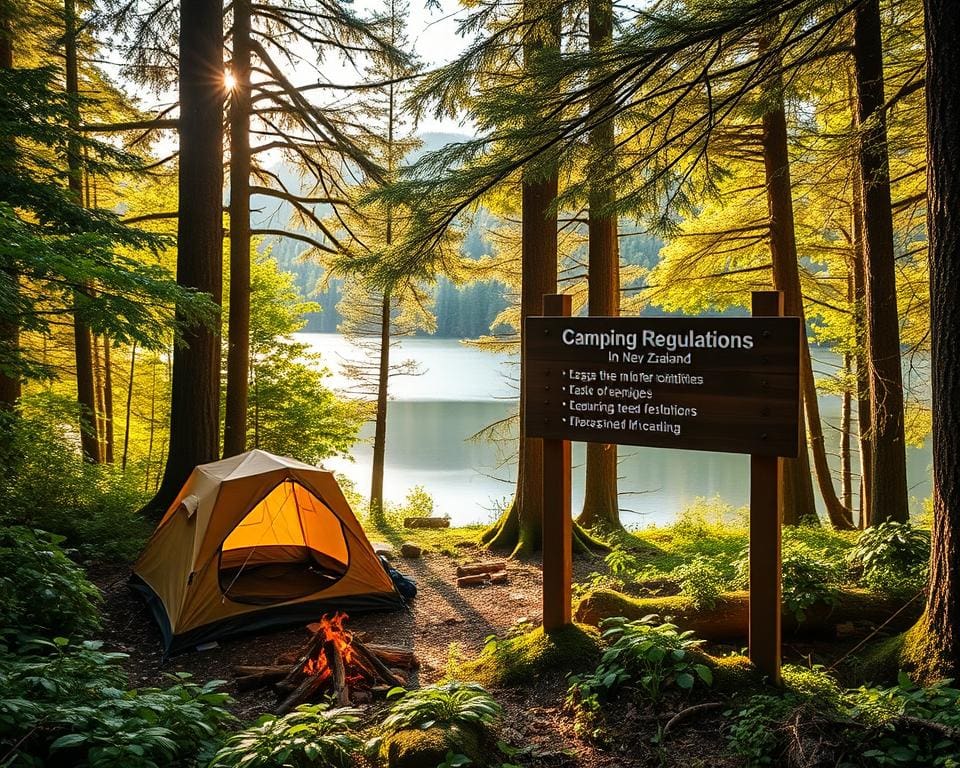 Camping Regeln in Neuseeland