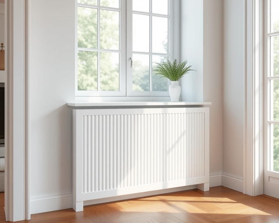 Heizkörperverkleidung in Weiß