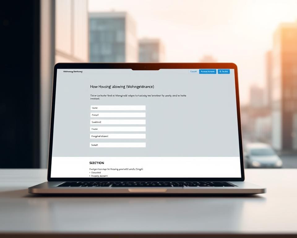 Wie funktioniert der Wohngeldantrag online?