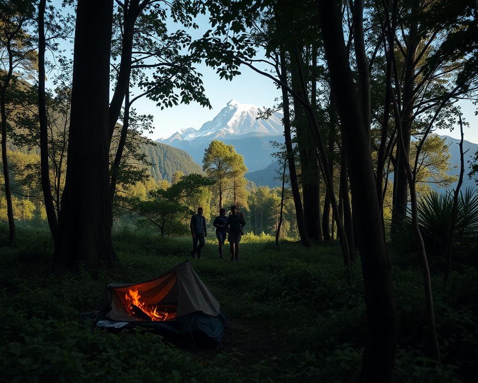 illegal camping in Ecuador