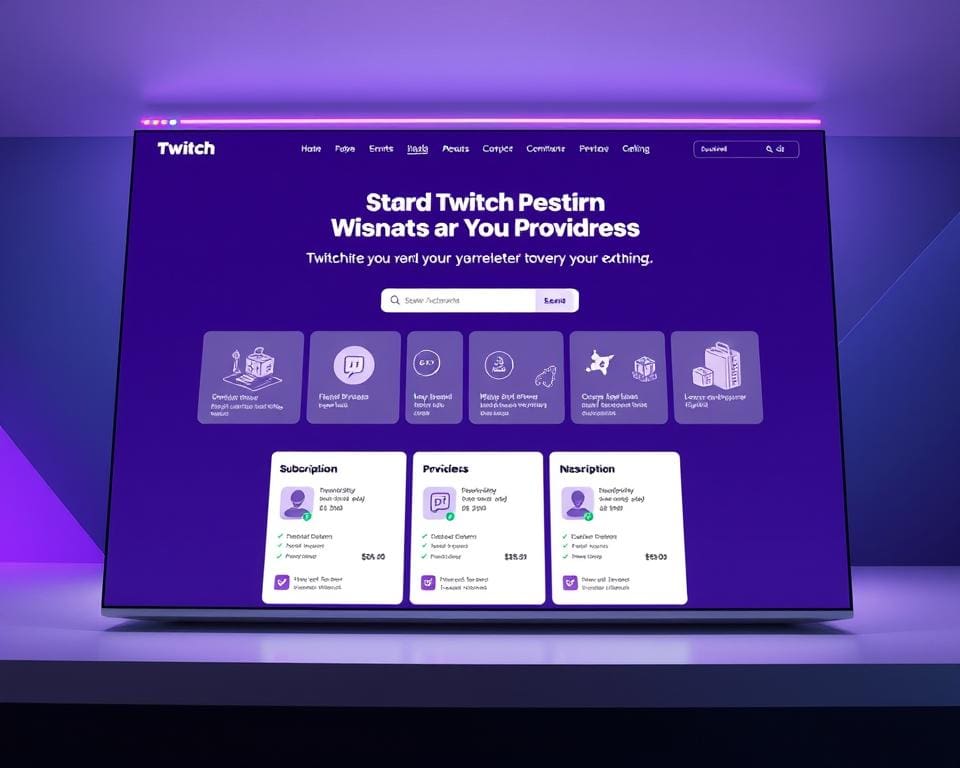 Anbieter für Twitch Abos