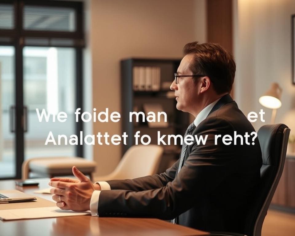 Anwalt finden