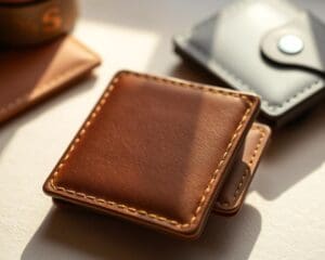 Handgefertigte Geldbörsen aus echtem Leder