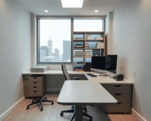 Wie richtet man ein Büro platzsparend und funktional ein?