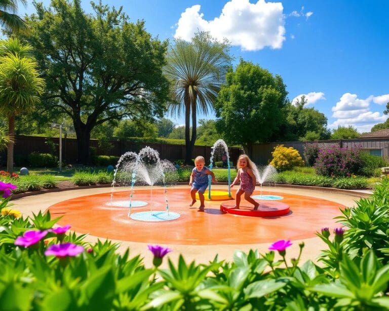 Was bringt ein kleiner Wasserspielplatz im Garten?