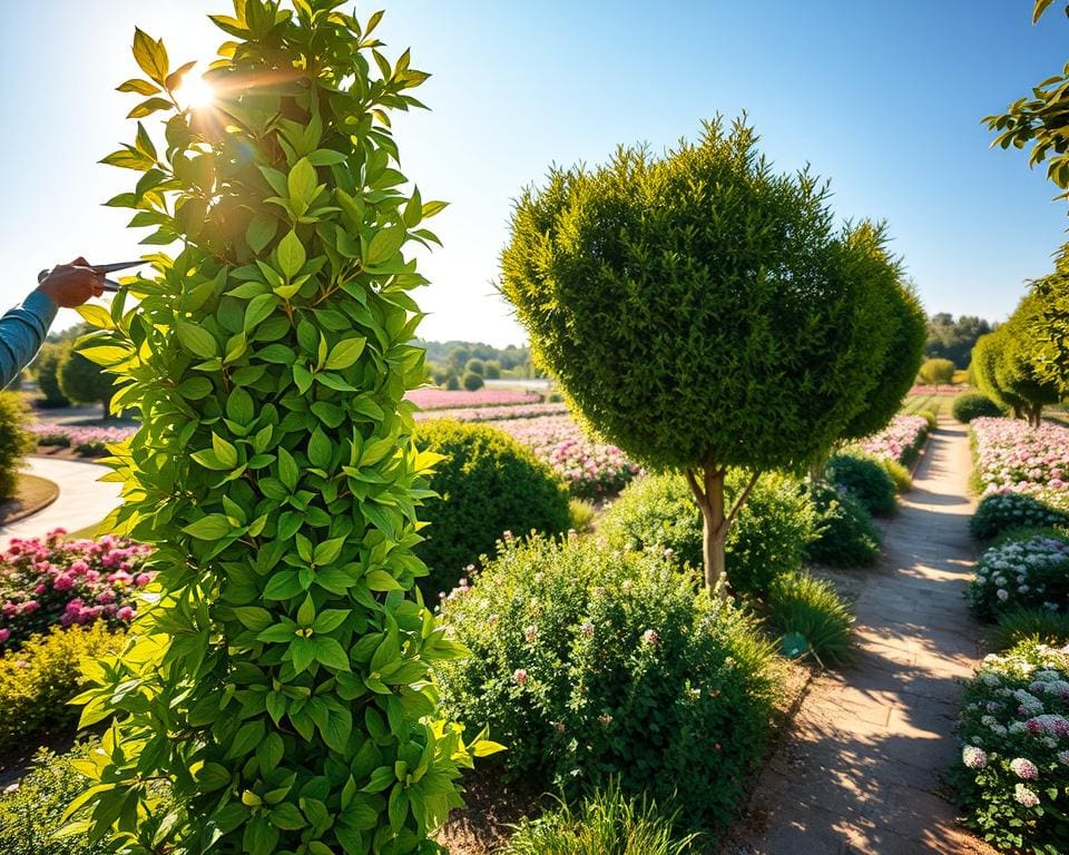 Was hilft bei der Pflege großer Sträucher?