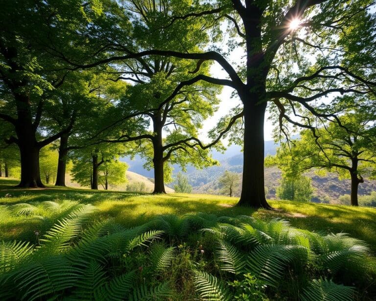 Wie entsteht ein natürlicher Schattenplatz unter Bäumen?