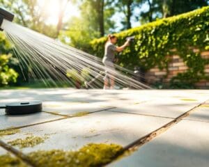 Wie gelingt Entfernung von Schmutz und Grünbelag effektiv?