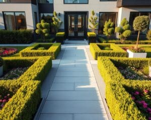 Wie planst du einen modernen Vorgarten mit klarer Struktur?