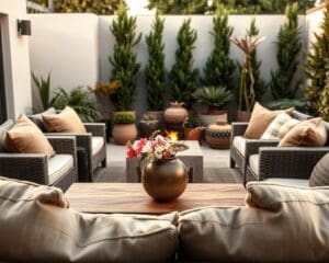 Wodurch entstehen gemütliche Loungebereiche draußen?