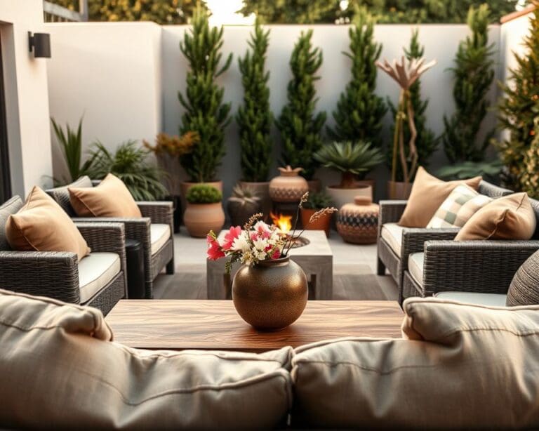 Wodurch entstehen gemütliche Loungebereiche draußen?