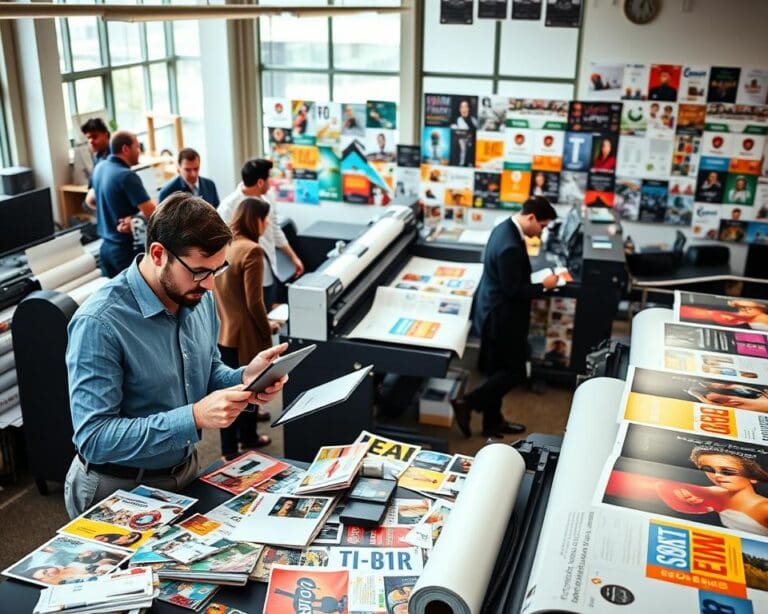 Wie unterstuetzt ein Druckdienstleister Werbemittel?