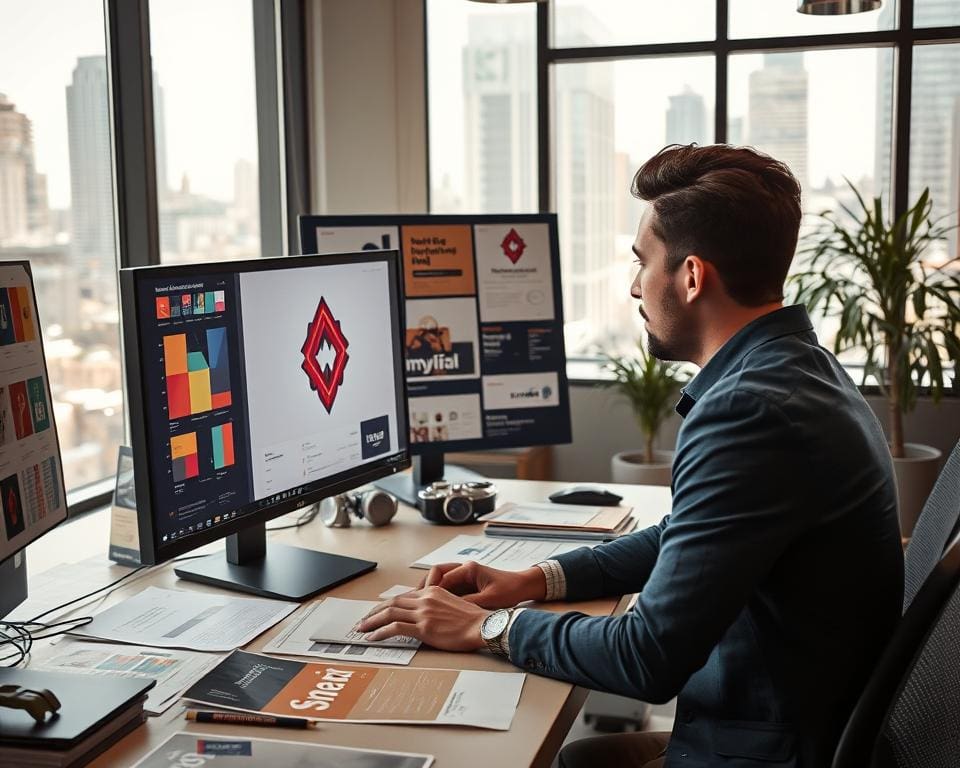 Wie unterstützt ein Grafikdesigner Markenauftritte?