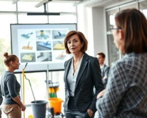 Was leistet ein Schulungsleiter für Reinigungsteams?