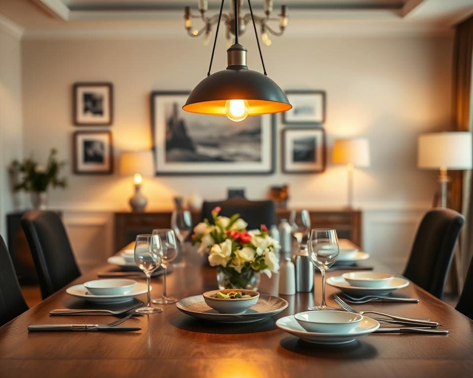 Warum sind Hängelampen über dem Esstisch beliebt?