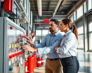 Wie arbeiten Techniker für Brandschutzsysteme?