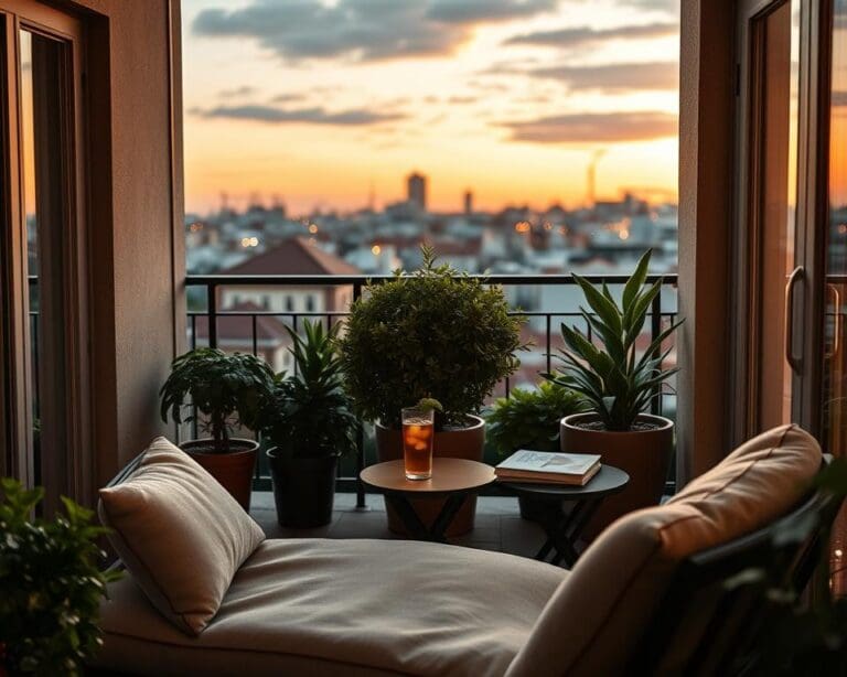 Wie gestaltet man einen Balkon mit Loungesessel?