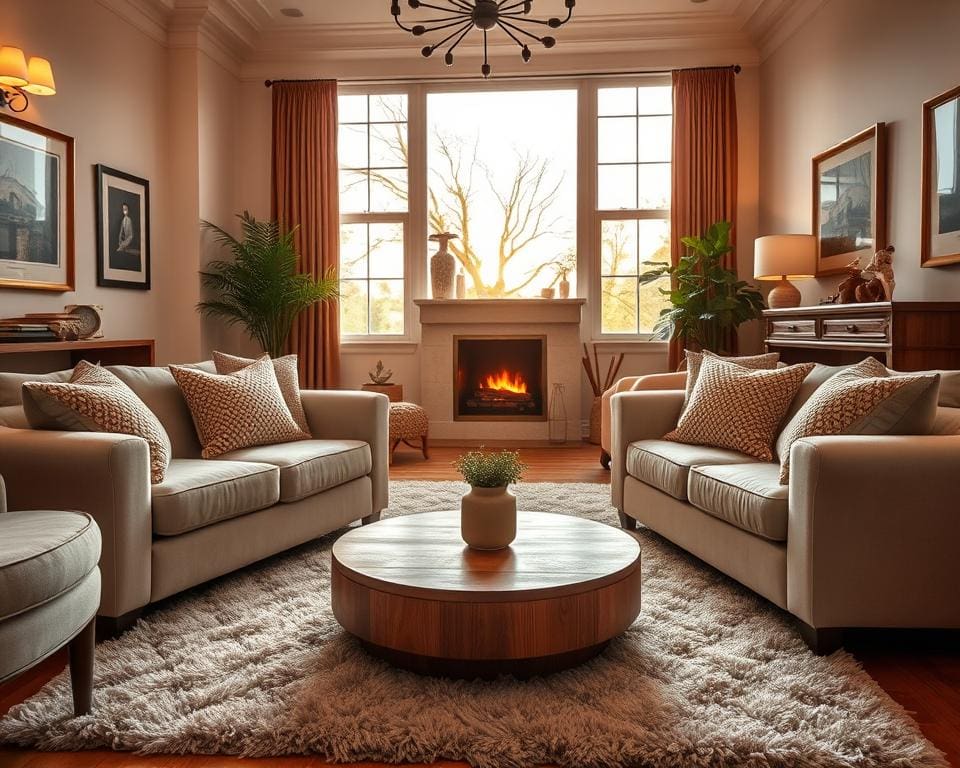 Wie richtet man ein Wohnzimmer gemütlich ein?