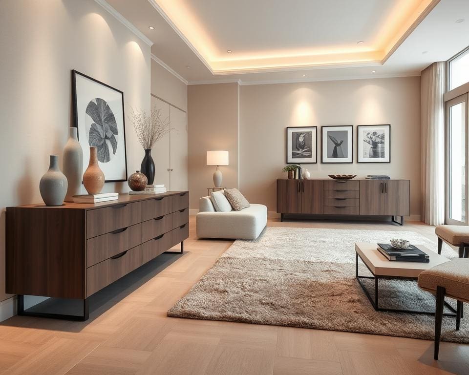 Wie schafft man Stauraum mit Kommode und Sideboard?