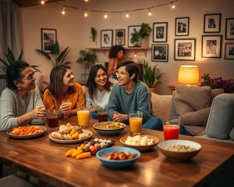 Wie plant man einen entspannten Abend mit Freunden?