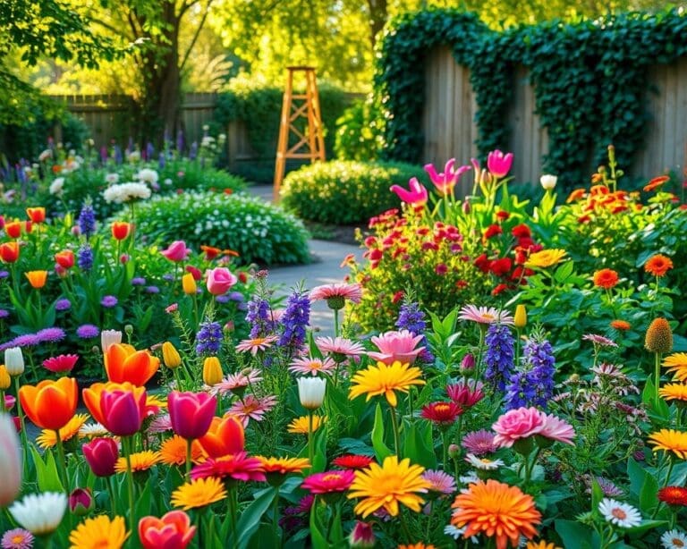 Pflanzen Garten blühend