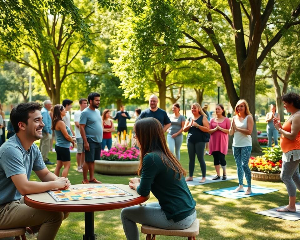 Welche Aktivitäten fördern soziale Kontakte?