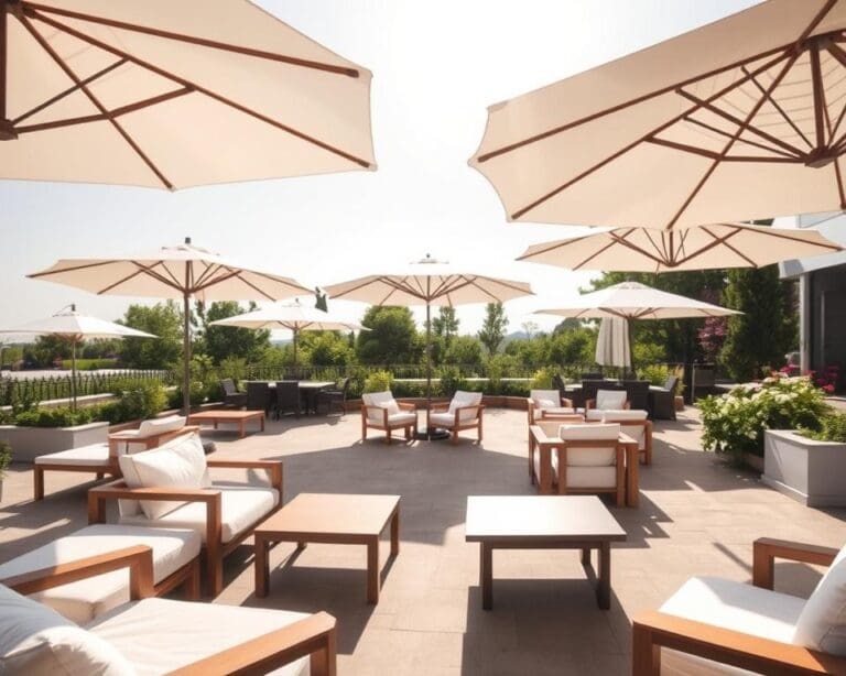Sonnenschirm Terrasse